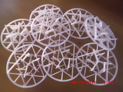 PVDF snowflake packing ring